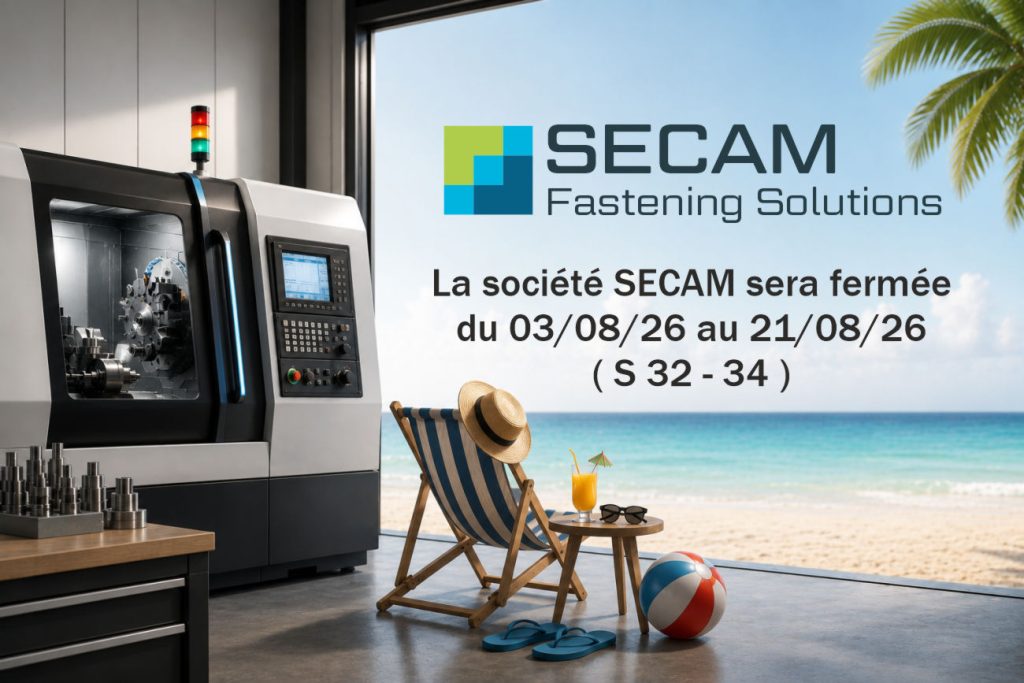 Pop Upvacances2026 Fr 1 - Vis, inserts et fixations industrielles pour plastiques et composites - SECAM Fixing Solutions